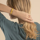 Tresse Bracelet, Gold finish, Soft Raspberry / Multicoloured Glitter image number 4